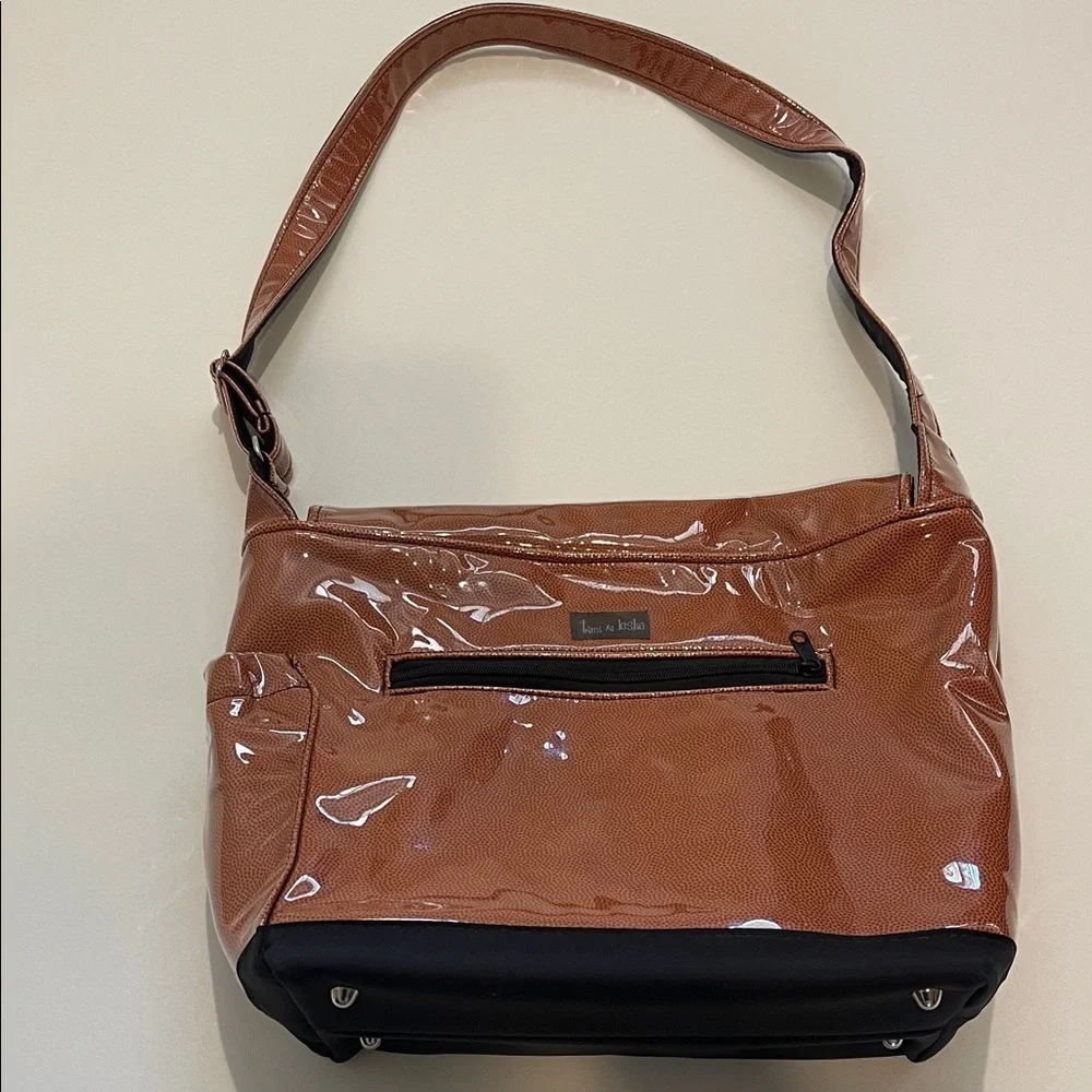 Timi & Leslie Stylish Brown & Black Shoulder Baby Diaper Bag